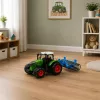 LEAN TOYS Trator Agrícola de Quinta com Rolo Verde 1:24