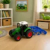 LEAN TOYS Trator Agrícola de Quinta com Cultivador Unidade de Mobilização Verde 1:24