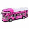 LEAN TOYS Autocarro Urbano de Dois Pisos com Portas, Luzes e Sons, Rosa
