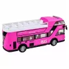 LEAN TOYS Autocarro Urbano de Dois Pisos com Portas, Luzes e Sons, Rosa