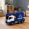 LEAN TOYS Camião Grua de Construção com Luzes e Sons Ajustáveis - Azul