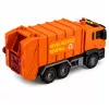 LEAN TOYS Camião do Lixo com Contentores de Lixo, Luz e Som - Laranja