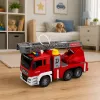 LEAN TOYS Carro de Bombeiros com Escada Giratória, Bomba de Água, Luz e Som