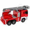 LEAN TOYS Carro de Bombeiros com Escada Giratória, Bomba de Água, Luz e Som