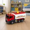 LEAN TOYS Camião Cisterna Sistema de Água Mangueira Verter Água Luzes Sons Vermelho