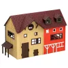 LEAN TOYS Conjunto de Quinta com Trator e Celeiro, Animais, Figuras e Acessórios, 44 peças