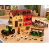 LEAN TOYS Conjunto de Quinta com Trator e Celeiro, Animais, Figuras e Acessórios, 44 peças