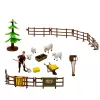 LEAN TOYS Conjunto de Quinta com Trator, Estábulo, Silo, Figuras, Animais, Ferramentas - 49 peças