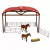 LEAN TOYS Conjunto de Quinta com Trator, Estábulo, Silo, Figuras, Animais, Ferramentas - 49 peças