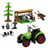 LEAN TOYS Conjunto de Quinta com Trator, Celeiro, Animais, Figuras e Acessórios, 37 peças