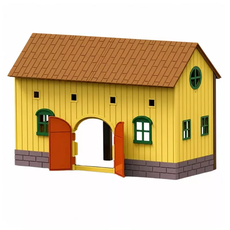 LEAN TOYS Conjunto Quinta Estábulo de Cavalos Saltos de Cavalos Colinas Figuras Acessórios 69 peças