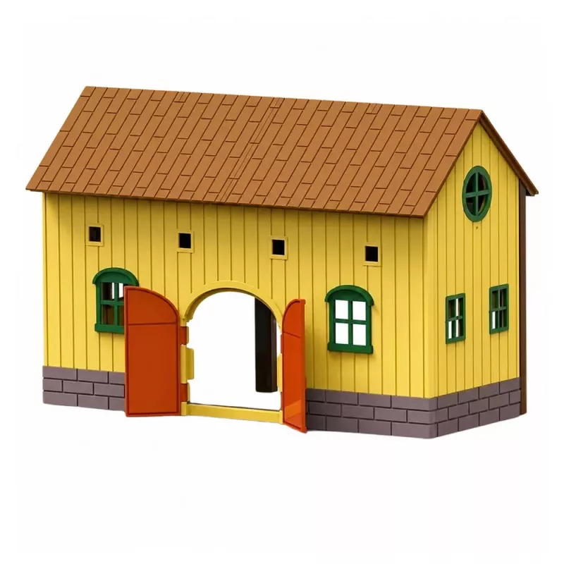 LEAN TOYS Conjunto Quinta Coudelaria Trator Percurso de Obstáculos Saltos Colinas Cavalos Figuras 72 unid.