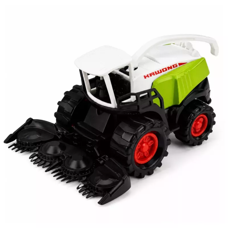 LEAN TOYS Conjunto de Veículos Agrícolas Trator Forrageira Reboque Enfardadeira 1:68 4 unid.