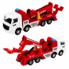 LEAN TOYS Camião Grua Cabine de Metal Gancho Ajustável 1:55