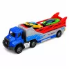 LEAN TOYS Camião com Rampa Transportador Lançador Carro Molas Motor 1:55