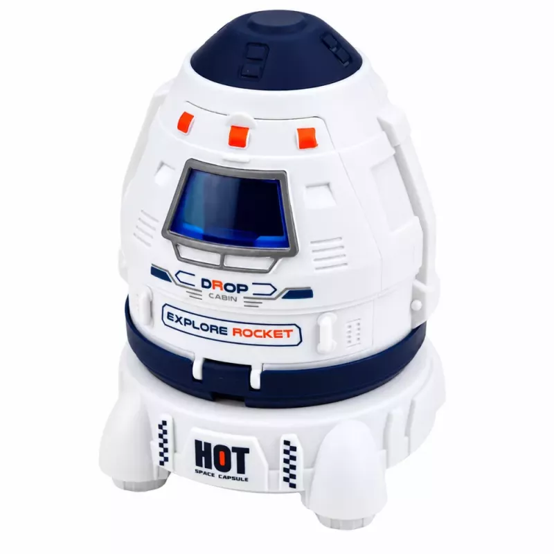 LEAN TOYS Nave Espacial Satélite Cápsula Antena de Comunicação Conjunto Astronauta