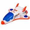 LEAN TOYS Vaivém Espacial Foguetão Veículo de Investigação Cosmonauta Satélite Conjunto