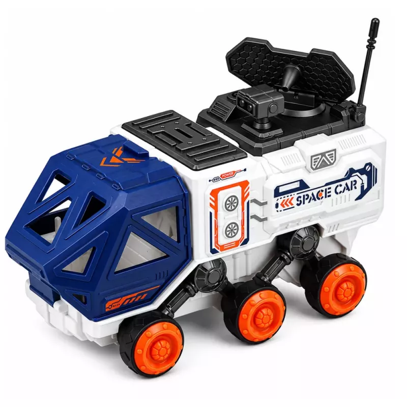 LEAN TOYS Conjunto Espacial Foguetão Vaivém Drone Astronauta Satélite Veículo