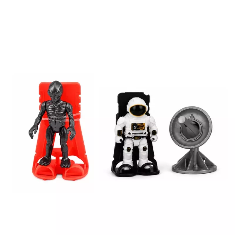 LEAN TOYS Conjunto de Vaivém Espacial, Veículo de Investigação UFO, Satélite e Astronautas