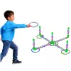 LEAN TOYS Jogo de Destreza Ringo para Crianças com Anéis e Postes com LED