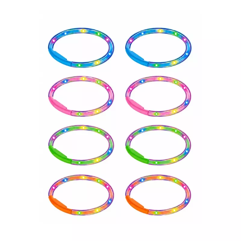 LEAN TOYS Jogo de Destreza Ringo para Crianças com Anéis e Postes com LED
