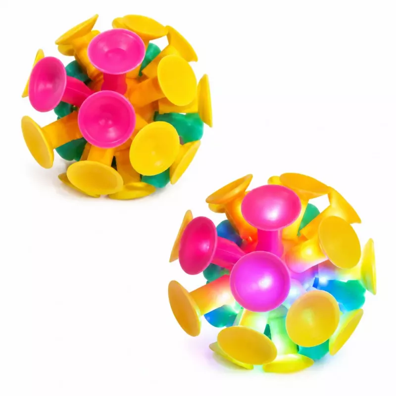 LEAN TOYS Jogo de Arcada para Lançar e Apanhar, Raquete, Bolas Luminosas, Tubarão LED