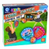 LEAN TOYS Jogo de Arcada para Lançar e Apanhar, Raquete, Bolas Luminosas, Tubarão LED
