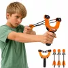 LEAN TOYS Conjunto Desportivo de Estilingue de Destreza com Flechas Assobiadoras Laranja 15M
