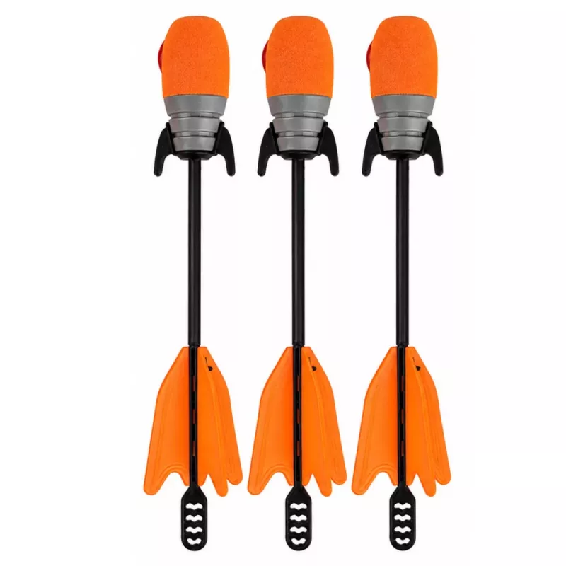 LEAN TOYS Conjunto Desportivo de Estilingue de Destreza com Flechas Assobiadoras Laranja 15M