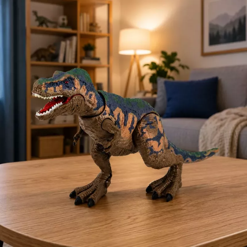 LEAN TOYS Figura de Dinossauro T-Rex Tyrannosaurus Rex Realista com Membros Móveis e Som