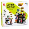 LEAN TOYS Scanner de Caixa de Supermercado, Dispensador de Bebidas, Luzes e Sons 65 Peças