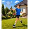 LEAN TOYS Conjunto de Badminton Raquetes Volantes Bolsa Laranja