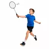 LEAN TOYS Conjunto de Badminton Raquetes Volantes Bolsa Preto