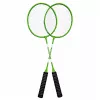 LEAN TOYS Conjunto de Badminton com 2 Raquetes, 3 Volantes e Bolsa, Verde