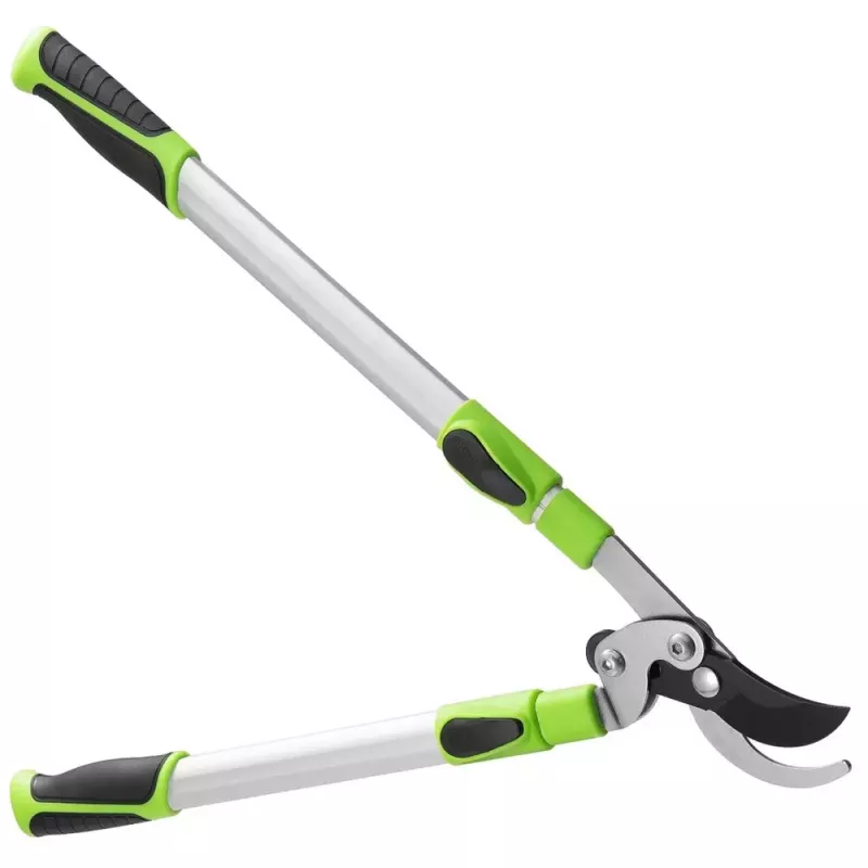 LEAN Tesoura de Jardim Telescópica Tesoura de Ramos com Punhos Antiderrapantes 68-92 cm