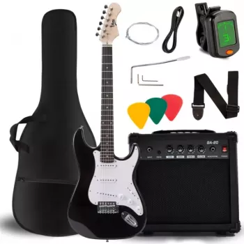 Guitarra elétrica V-TONE EGA 39 BK 4/4 Stratocaster preta