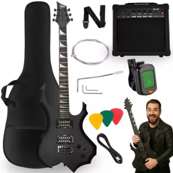Guitarra elétrica V-TONE EGS 39 MBK 4/4 preta mate