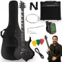 Guitarra elétrica V-TONE EGS 39 MBK 4/4 preta mate