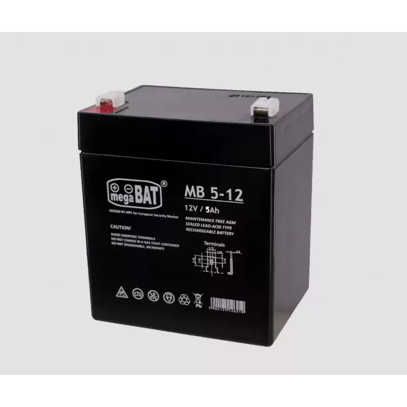 LEAN CARS Bateria de gel AGM 12V 5Ah VRLA bateria de chumbo-ácido selada