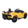 LEAN CARS Carro elétrico para crianças Lamborghini Huracan amarelo