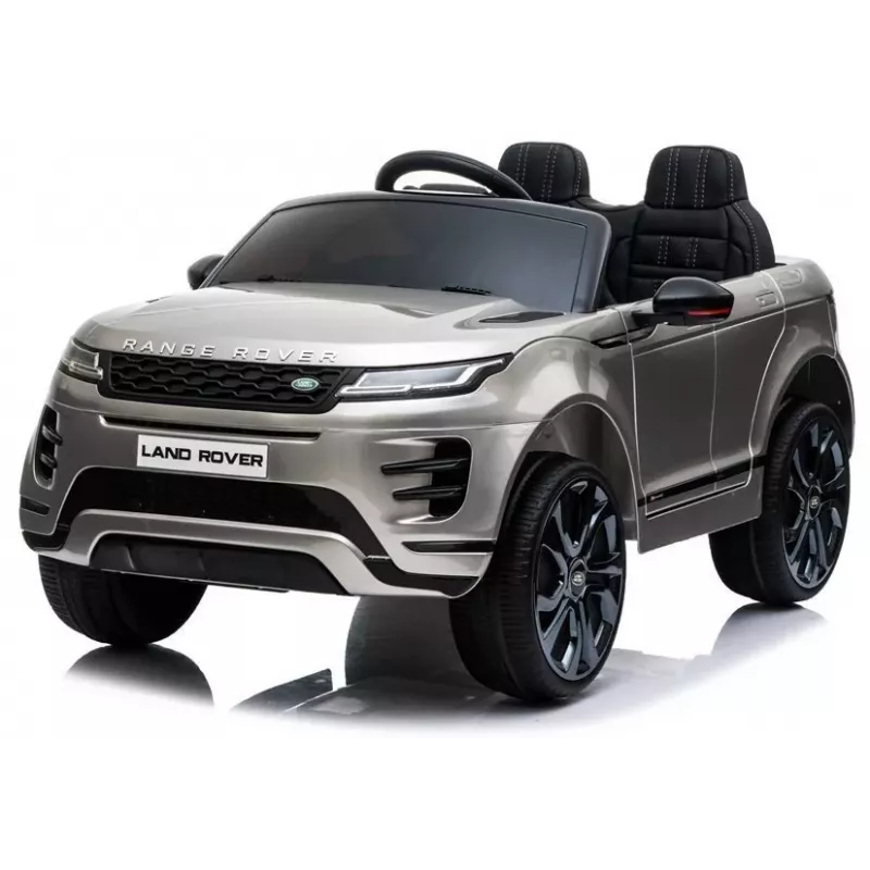 LEAN CARS Carro elétrico para crianças Range Rover Evoque prateado lacado