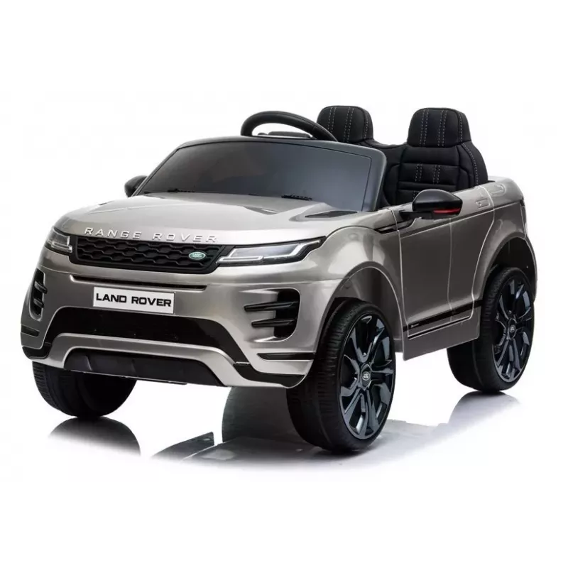 LEAN CARS Carro elétrico para crianças Range Rover Evoque prateado lacado