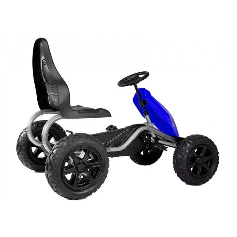 LEAN CARS Kart a pedais B012 rodas insufláveis azul