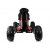 LEAN CARS Kart a pedais B012 pneus insufláveis preto para crianças 3-8 anos