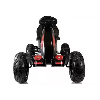 LEAN CARS Kart a pedais B012 pneus insufláveis preto para crianças 3-8 anos