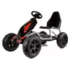 LEAN CARS Kart a pedais B012 pneus insufláveis preto para crianças 3-8 anos