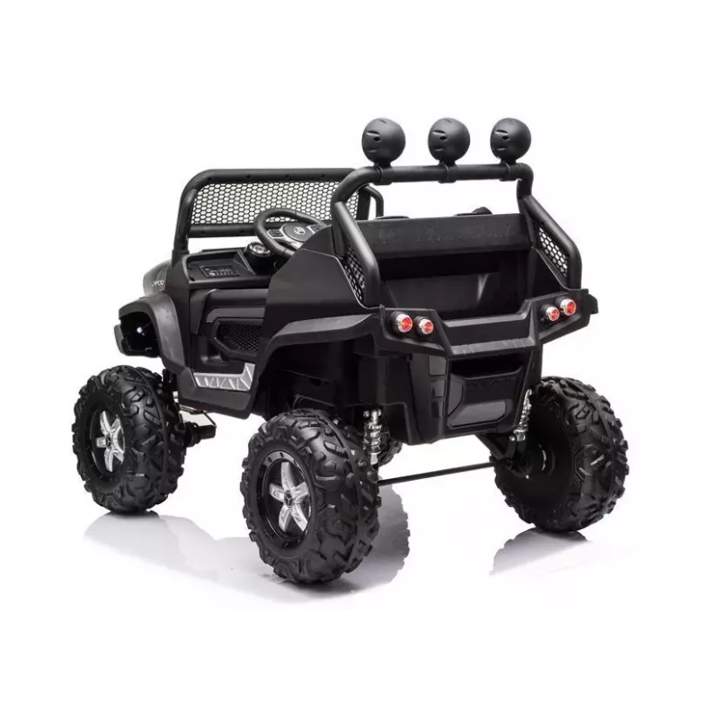 LEAN CARS Veículo elétrico para crianças Mercedes Unimog S preto