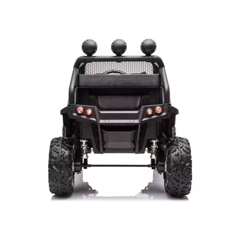 LEAN CARS Veículo elétrico para crianças Mercedes Unimog S preto