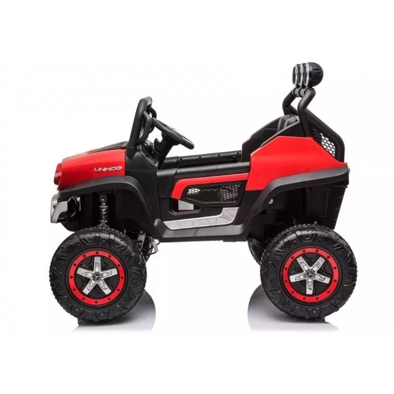 LEAN CARS Veículo elétrico para crianças Mercedes Unimog S vermelho