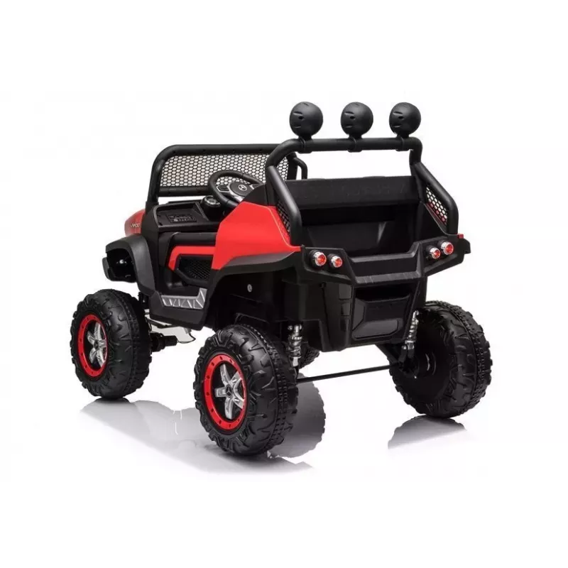 LEAN CARS Veículo elétrico para crianças Mercedes Unimog S vermelho